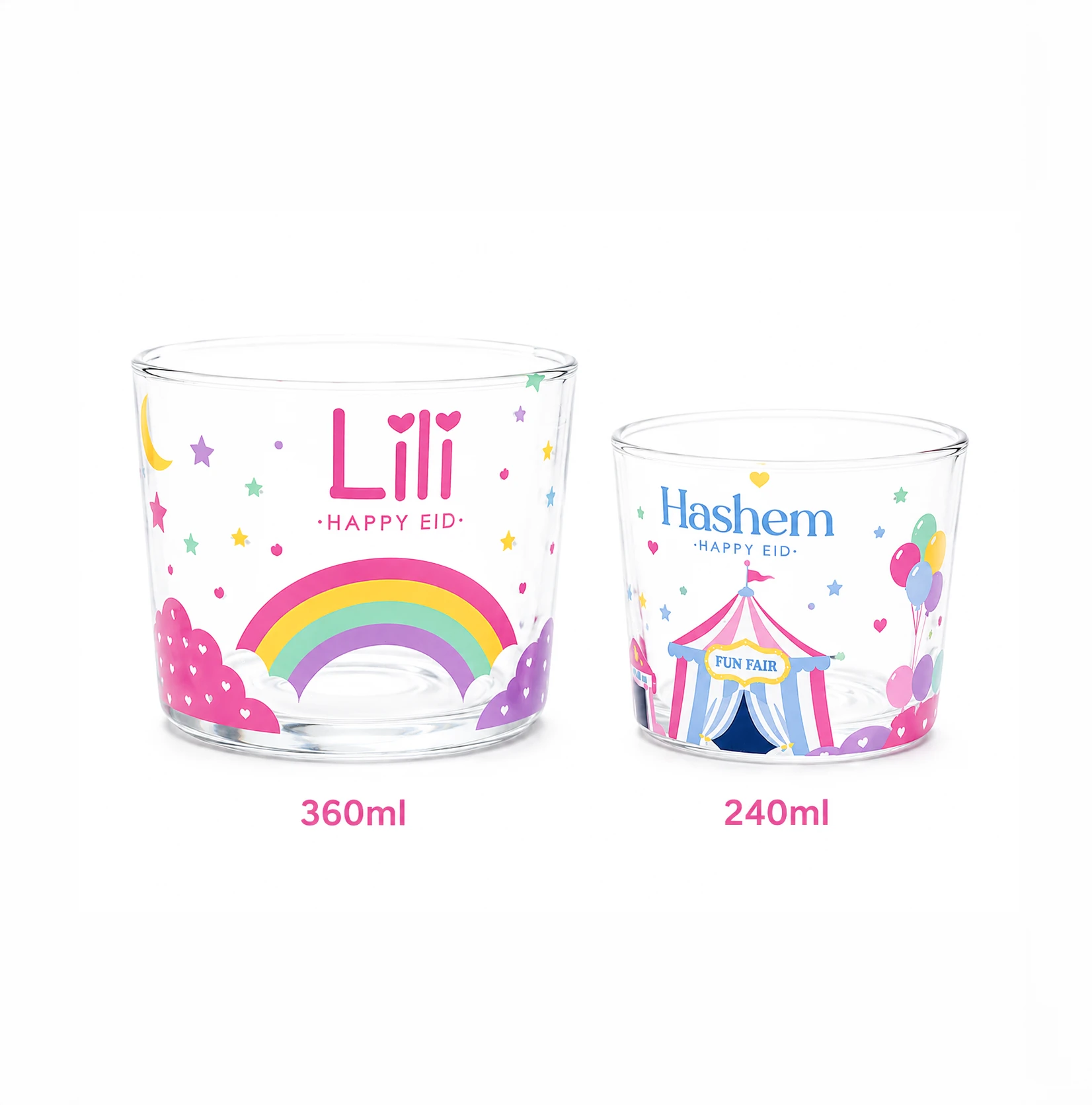 Cloudy Eid Transparent Mug