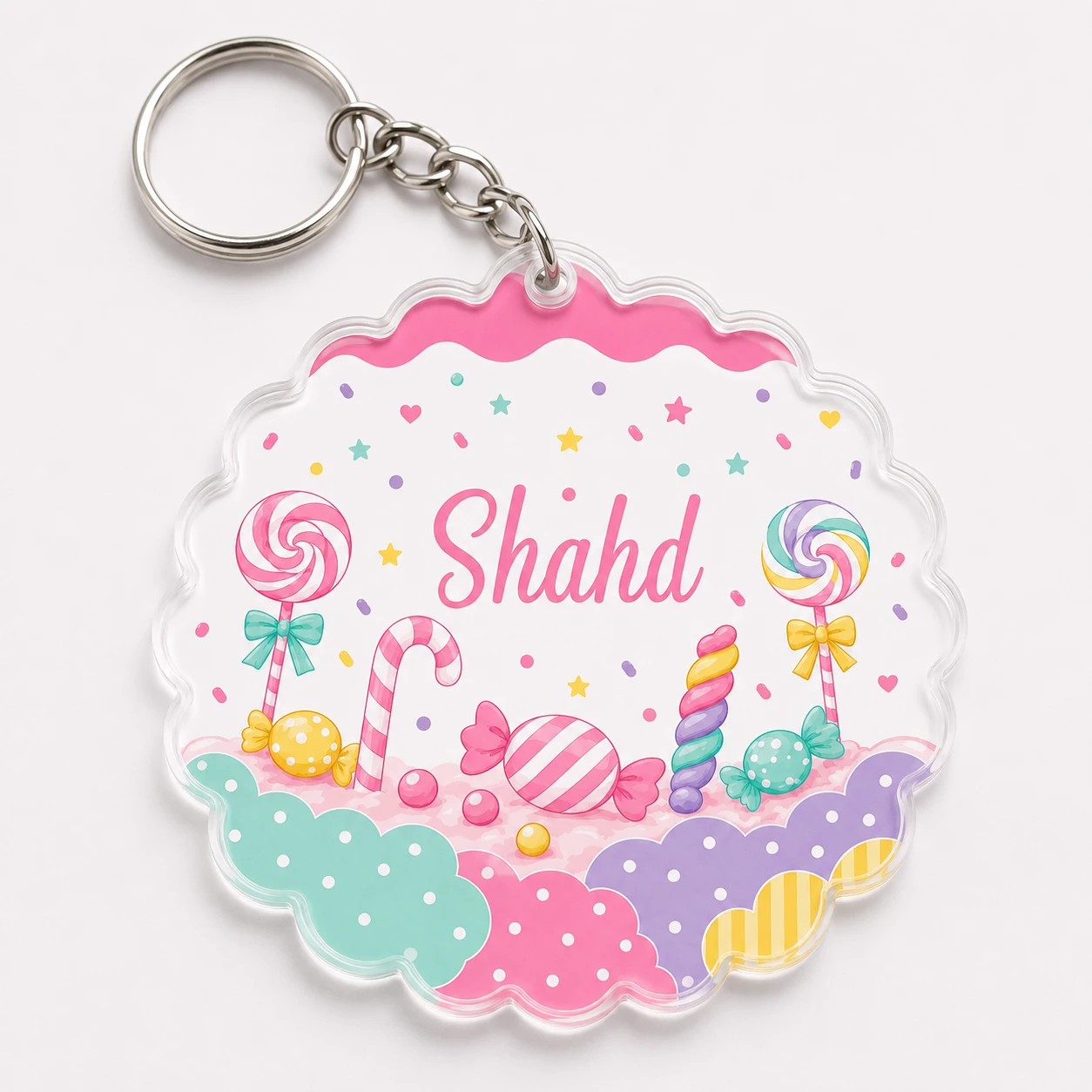 Cloudy Eid Acrylic Keychain