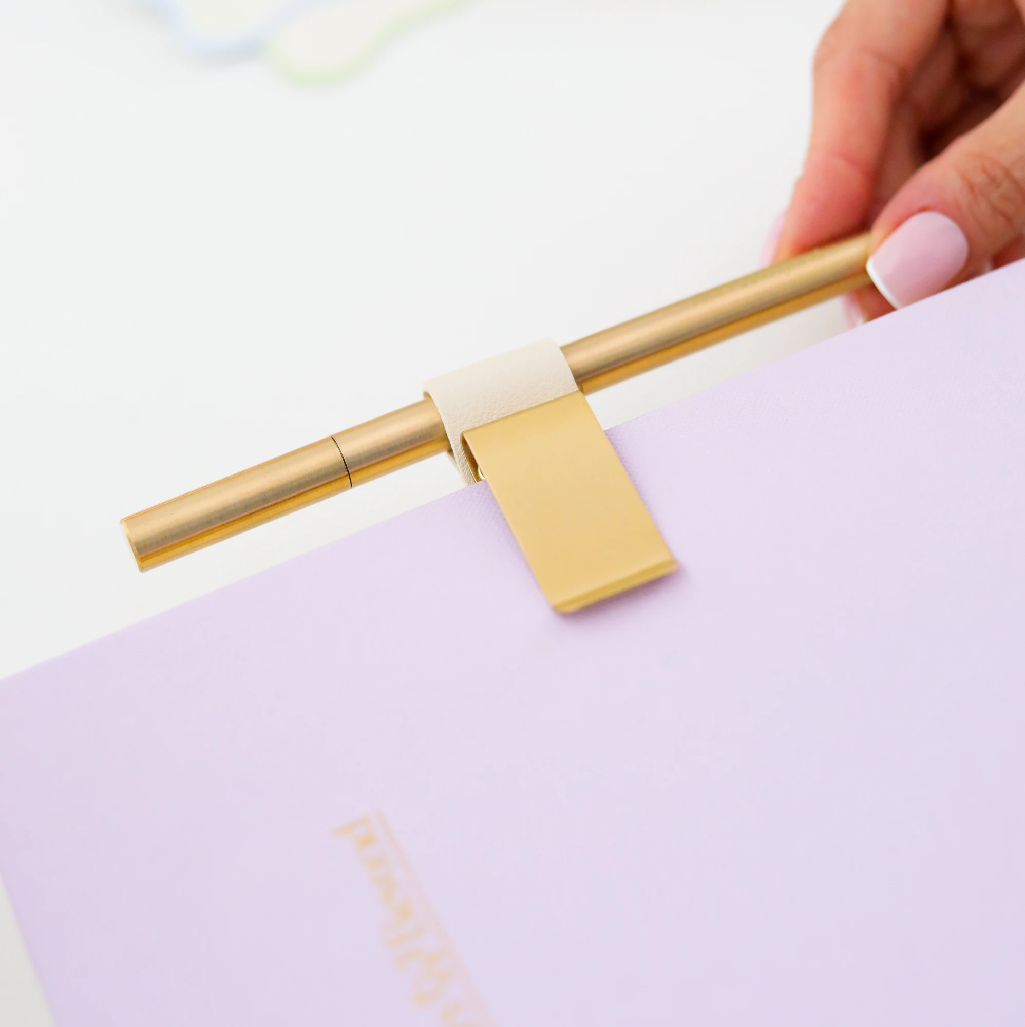 Brass Clip Pen Holder