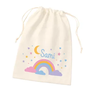Cloudy Eid Drawstring Bag