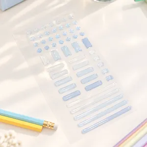 Raised Transparent Stickers - Single sheet