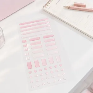 Raised Transparent Stickers - Single sheet