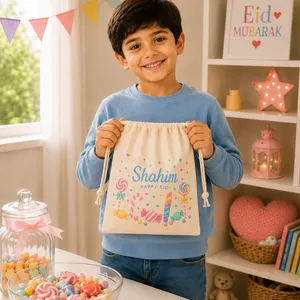 Cloudy Eid Drawstring Bag