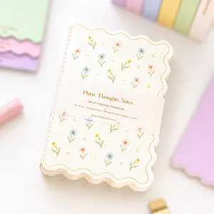 Soft Floral Stitched Notebook Set