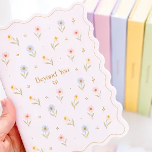 Soft Floral Stitched Notebook Set