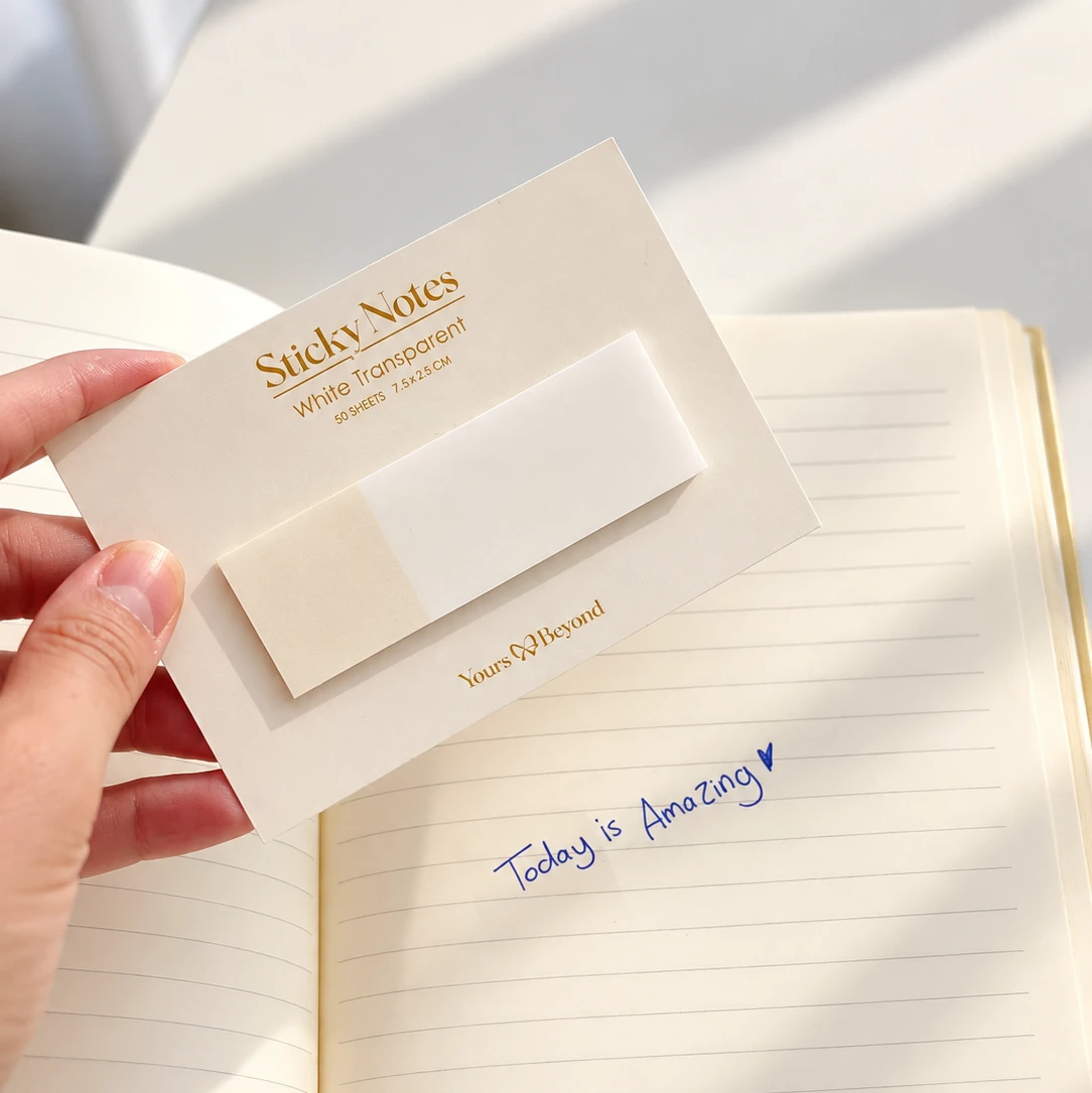 White Transparent Sticky Notes – image 3
