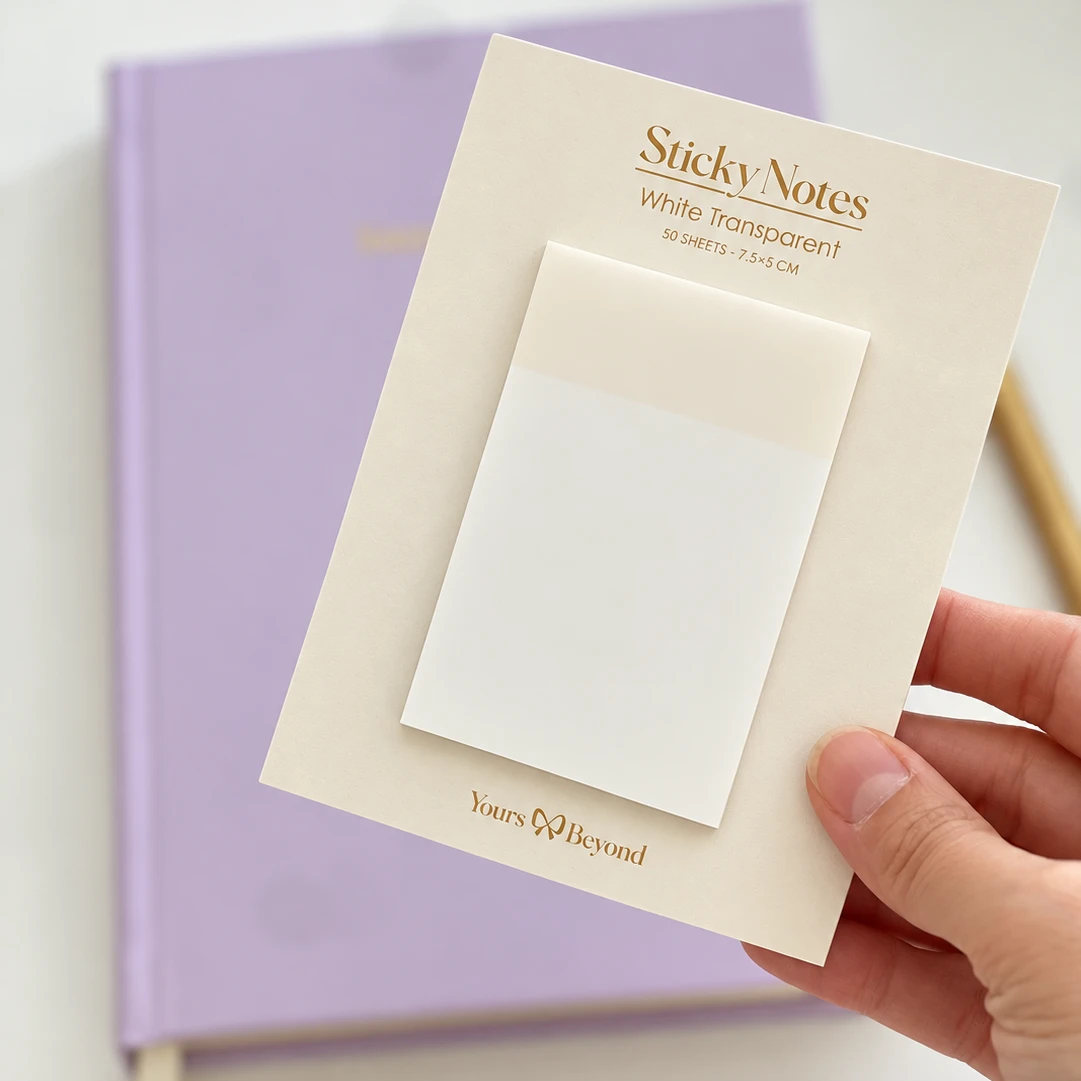 White Transparent Sticky Notes – image 5