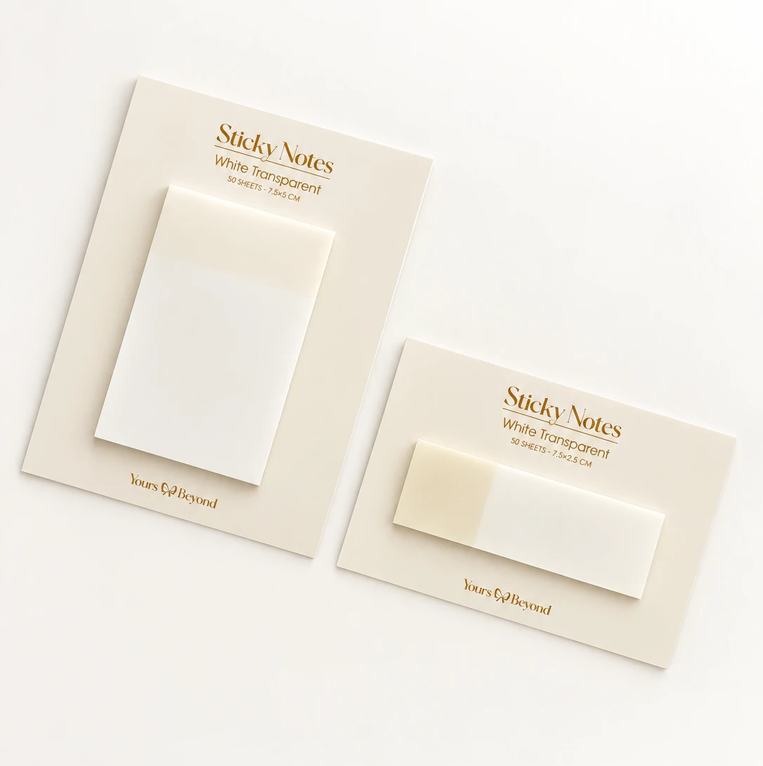 White Transparent Sticky Notes – image 6