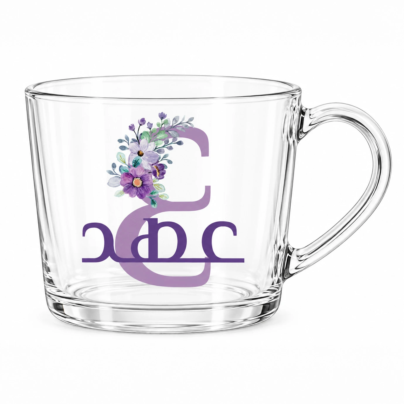 Y&B Initial Transparent Mug – image 10