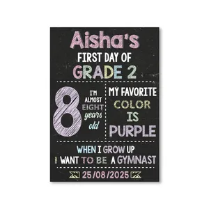 First Day of School Foam Board
