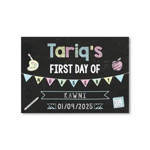 First Day of School Foam Board 