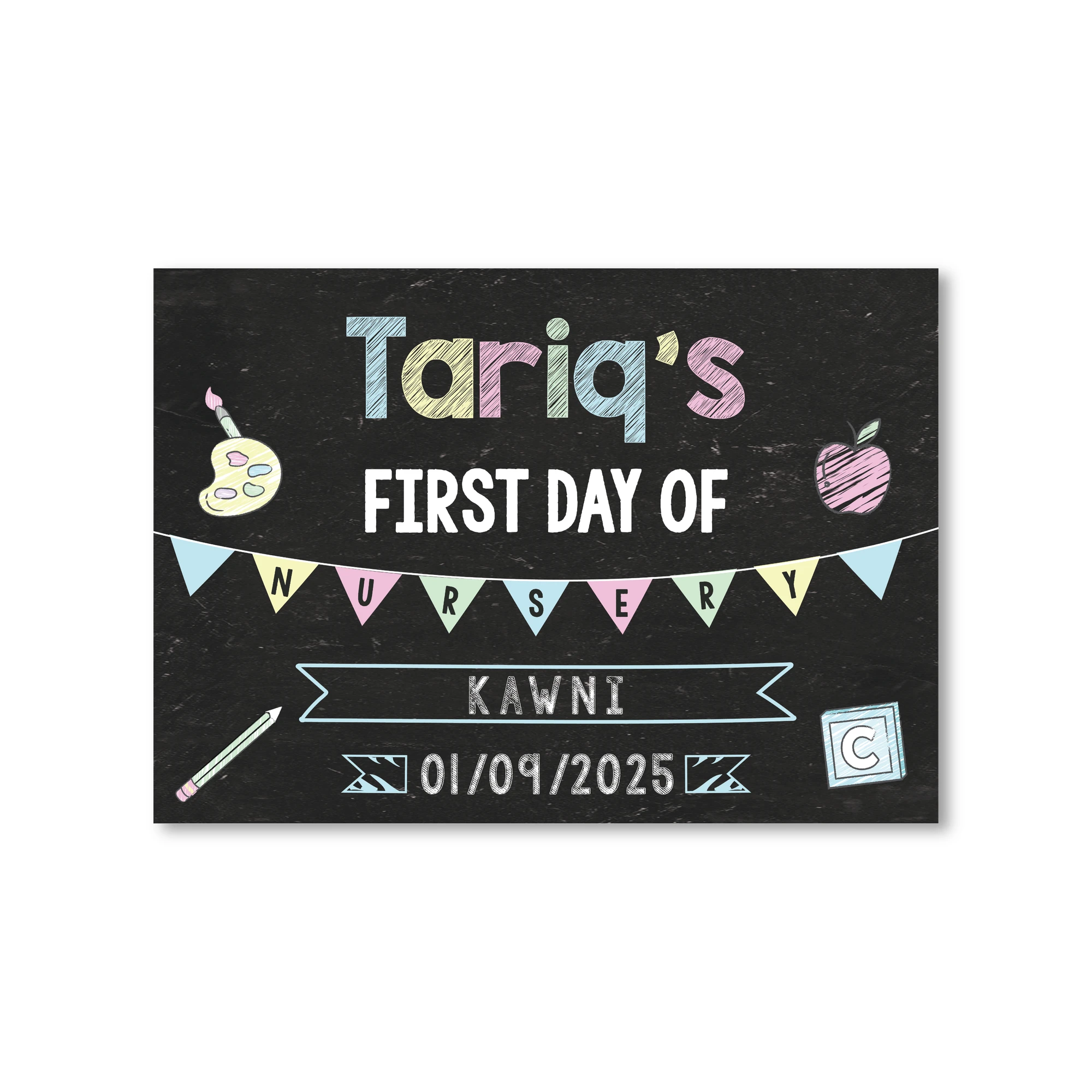 First Day of School Foam Board 