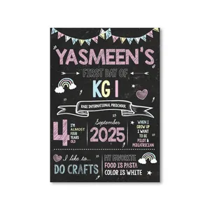 First Day of School Foam Board