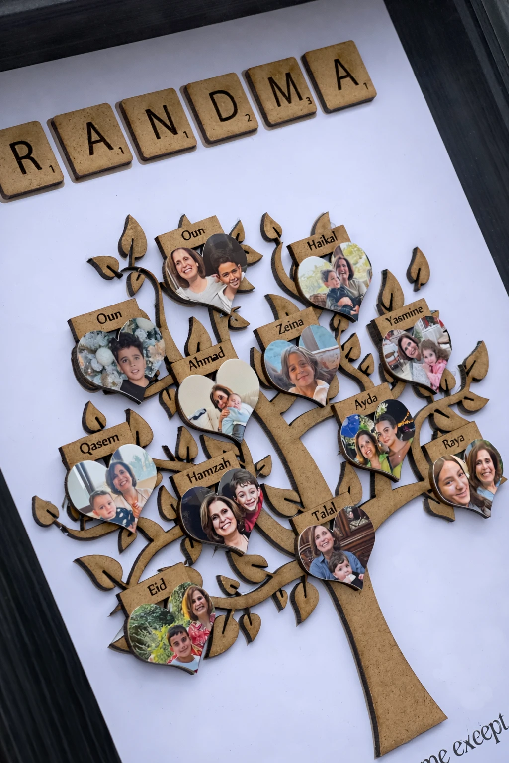 Wooden Family Tree Frame