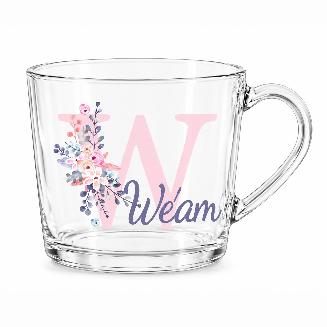 Y&B Initial Transparent Mug – image 3