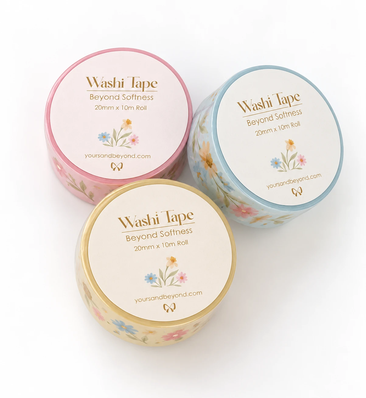 Beyond Softness Washi Tape — Set of 3