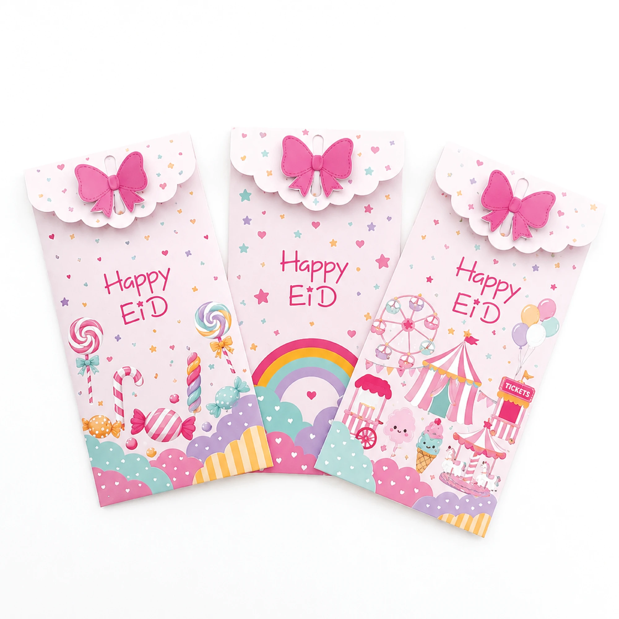 Set of 5-Cloudy Eid Money Envelopes