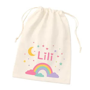 Cloudy Eid Drawstring Bag