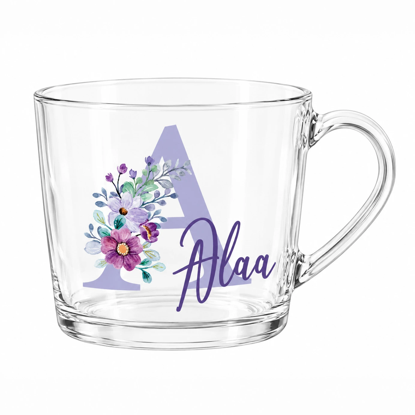 Y&B Initial Transparent Mug – image 2