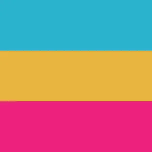 Turquoise / Yellow / Pink