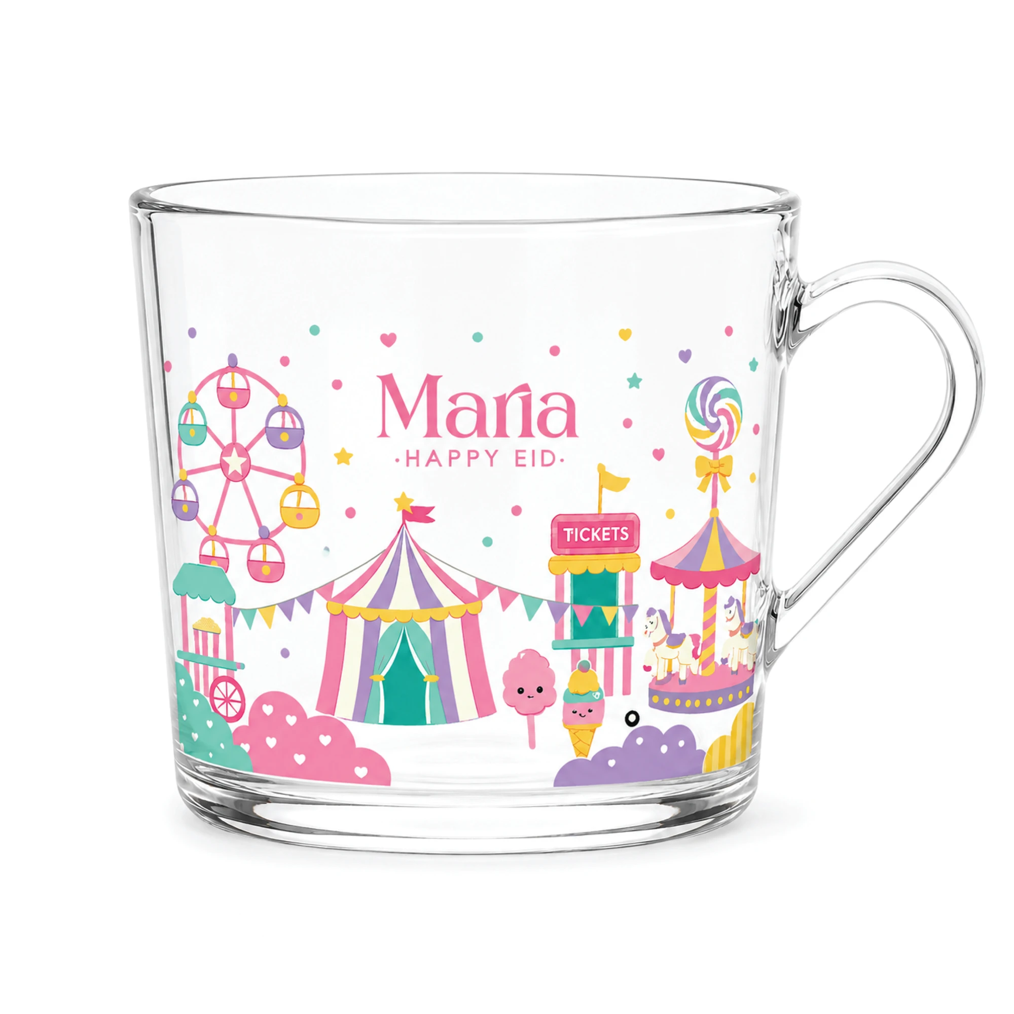 Cloudy Eid Transparent Mug