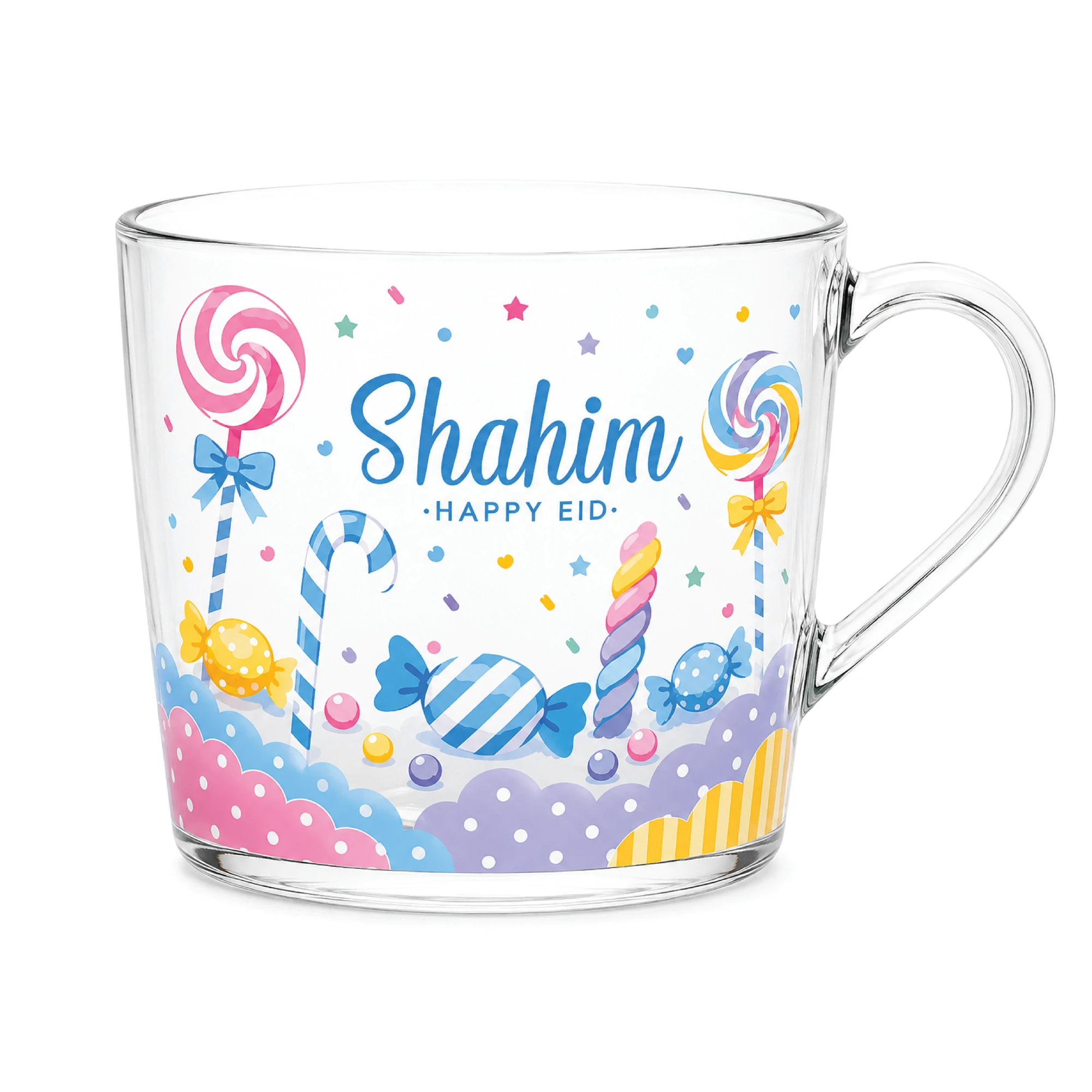 Cloudy Eid Transparent Mug