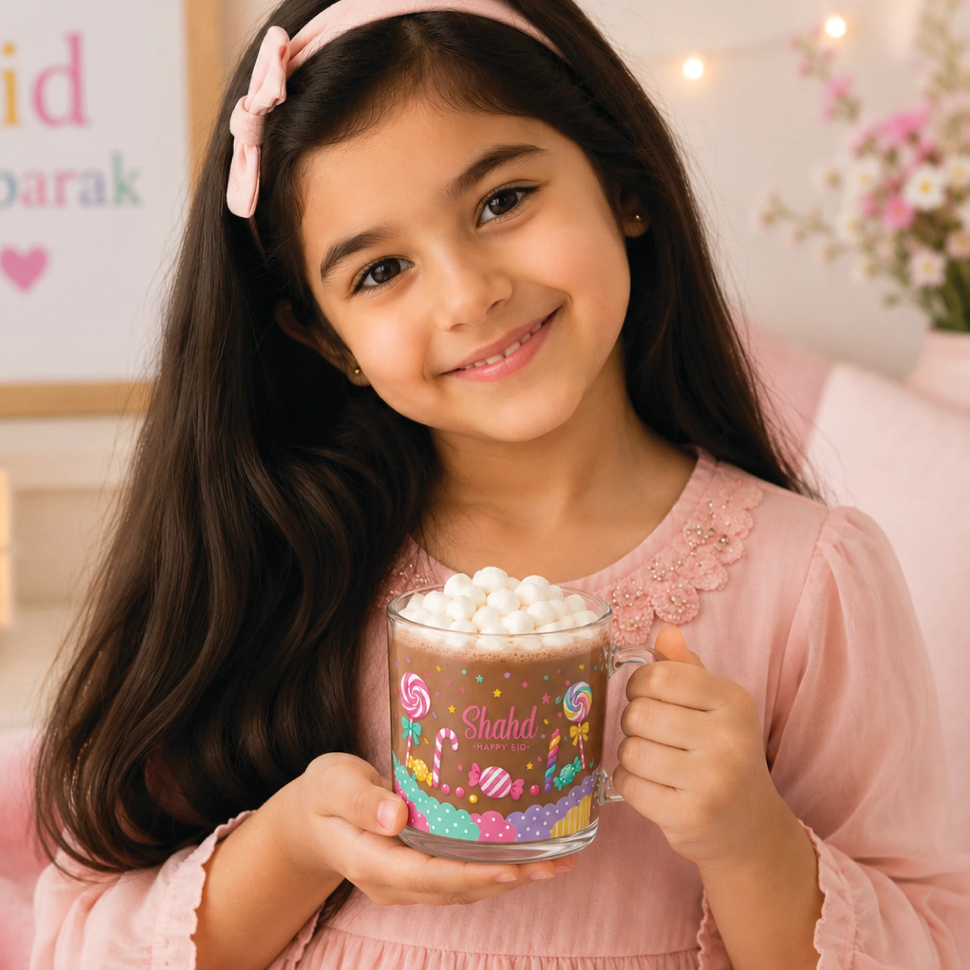 Cloudy Eid Transparent Mug