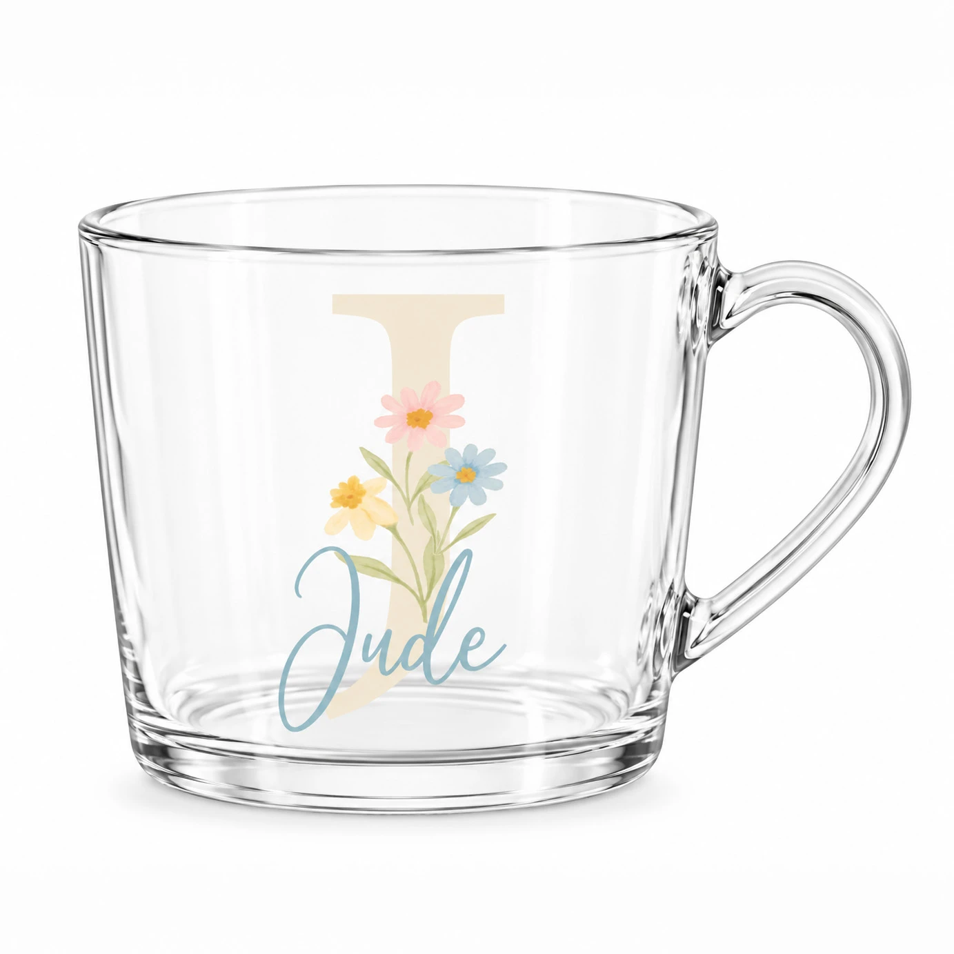 Y&B Initial Transparent Mug – image 5